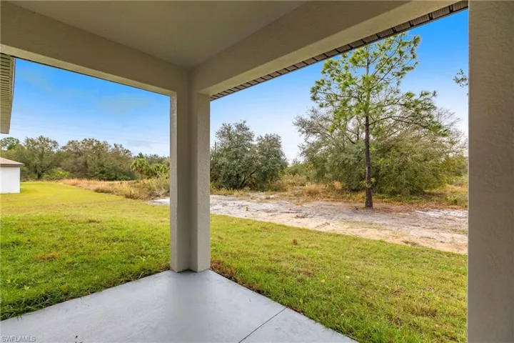 View of yard featuring a patio