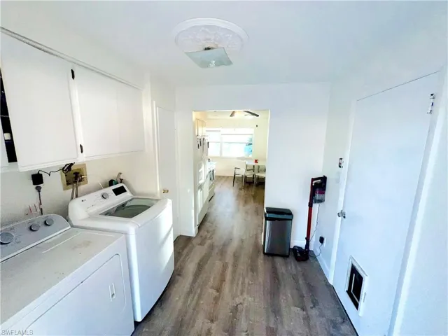 Laundry room with washer and dryer