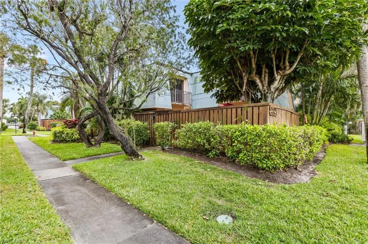 Walkway to your private patio.
