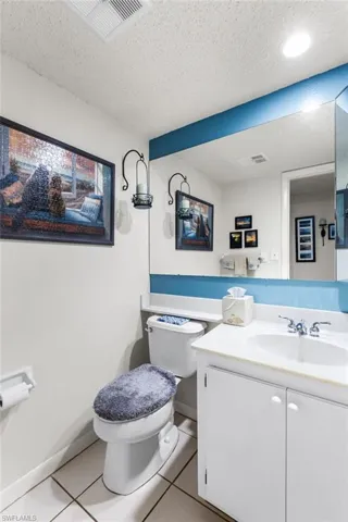 Guest half bath on first floor.