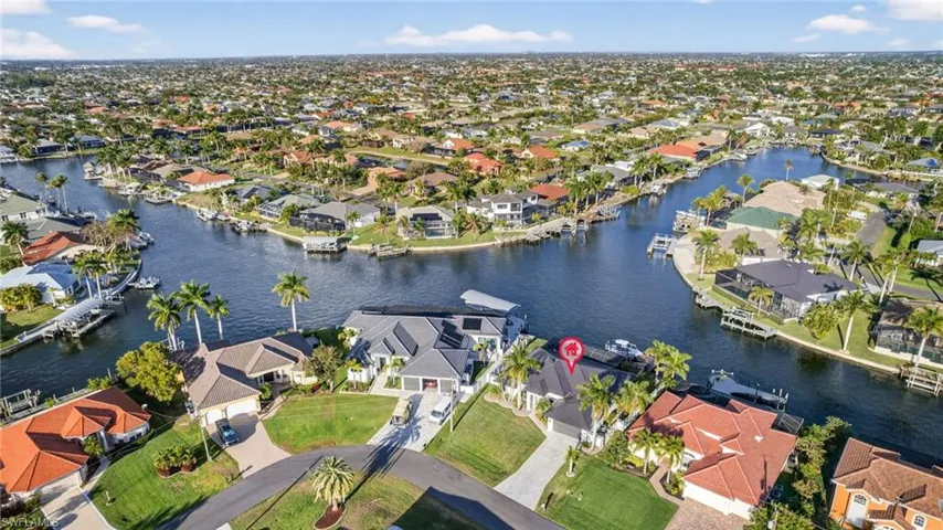 View of property location featuring intersecting canals, minutes to Cape Harbour