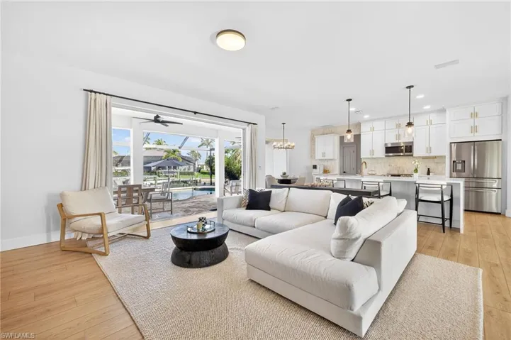 Open living room bright and light