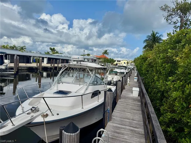 Dock with a water view