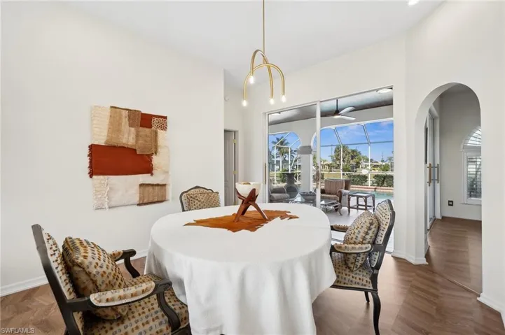 Dining just steps from the pool
