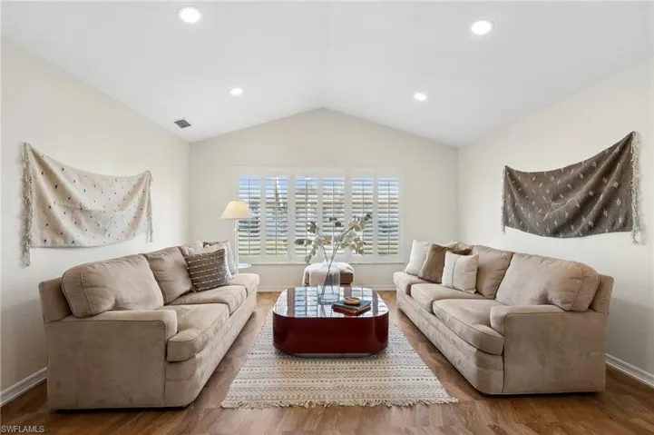 Bright & Airy Layout – Vaulted ceilings and recessed lighting enhance the open, inviting feel.