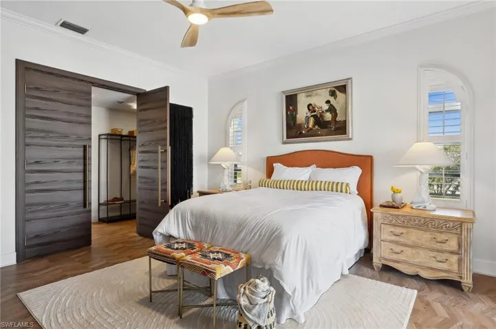 Master Bedroom with Beautiful French Doors