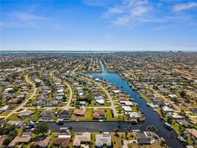 Looking down the water