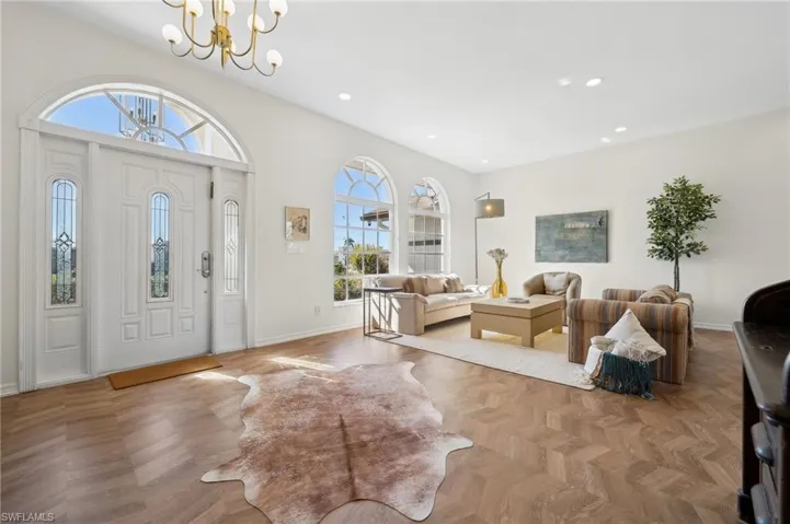 Lots of light from the entry windows