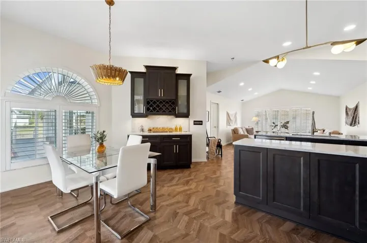 Kitchen with its own dining area