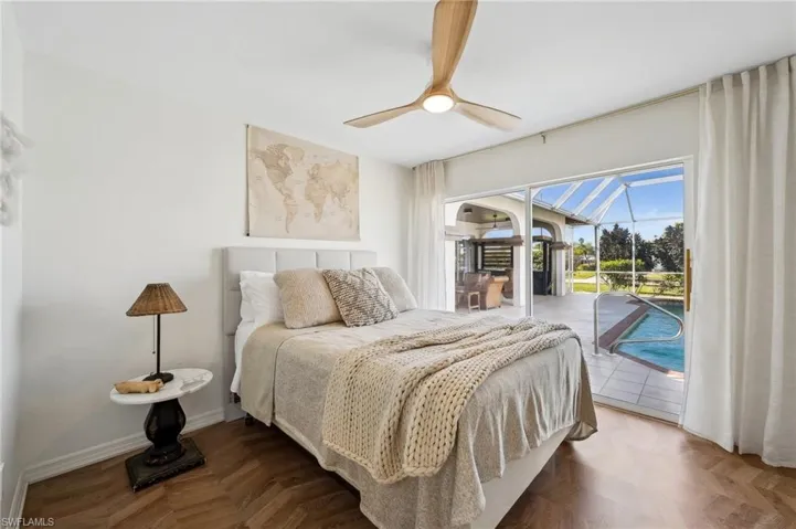 Bedroom 3 Open to the Pool