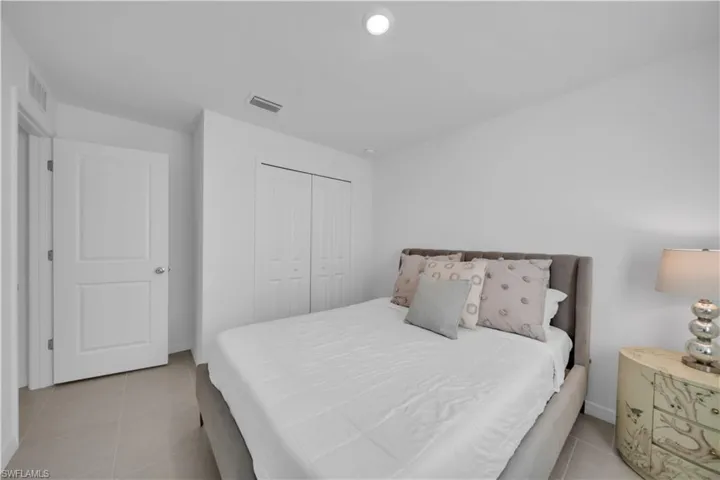 View of tiled living area