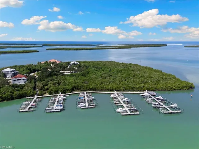 Marina Docks looking west to Gulf