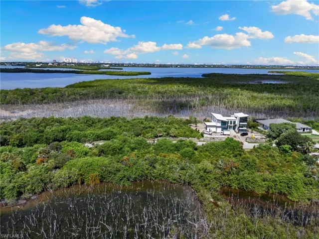 View looking west at Barfield Bay