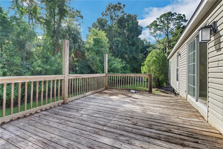 View of deck
