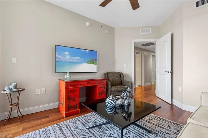 Den is in the guest wing next to the second bedroom