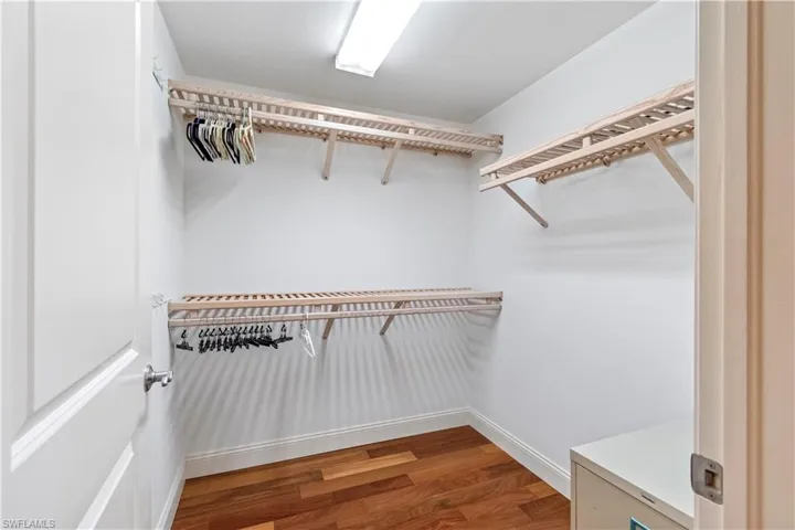 Large walk-in closet in the primary bedroom