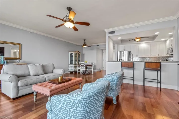 Beautiful Brazilian teak floors throughout
