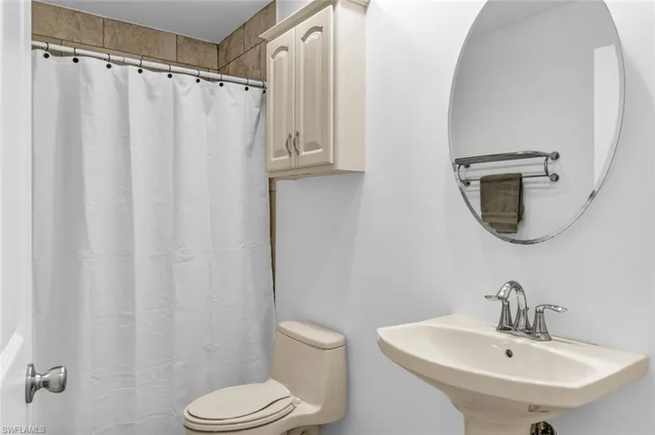 Bathroom with toilet and sink
