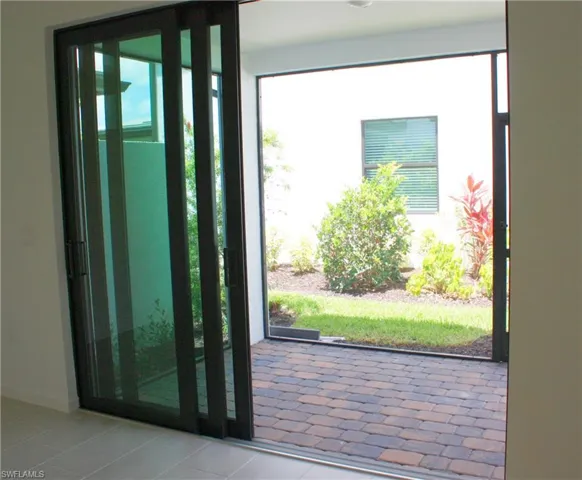 Looking out towards patio