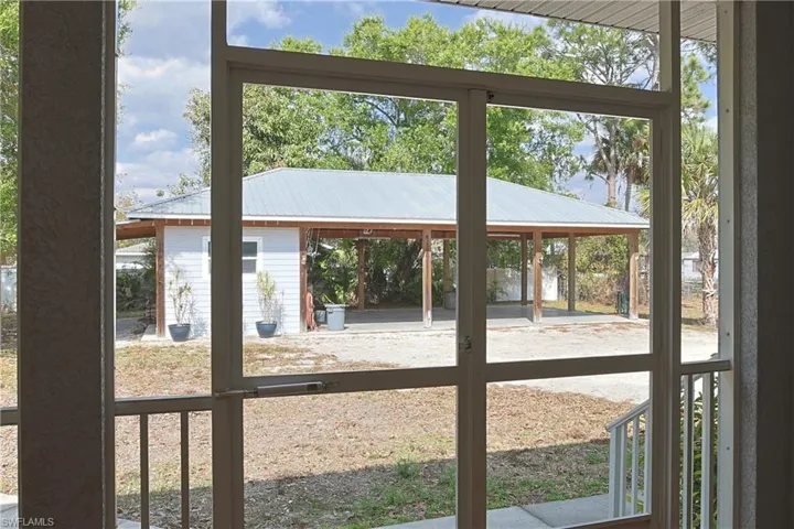View of doorway to outside