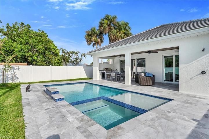 Pool with sun deck