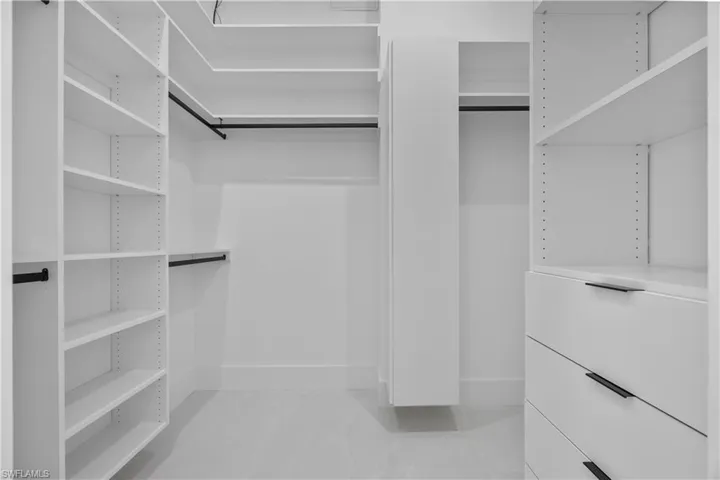 View of spacious closet