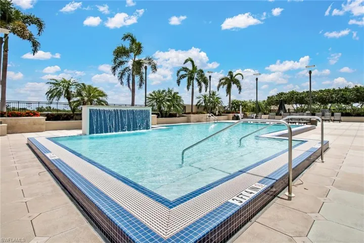 Community pool featuring a patio area