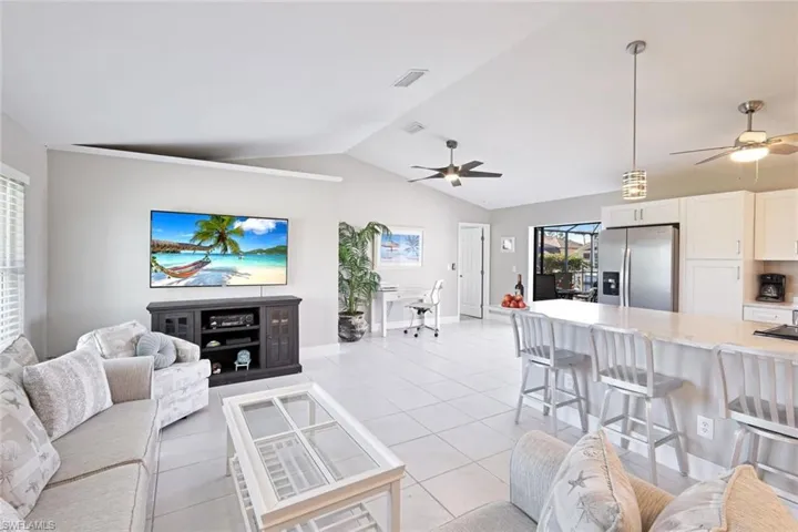 The open plan Living area