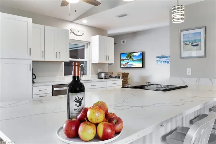 The upgraded and modern Kitchen
