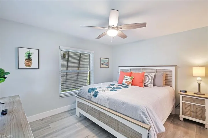 Guest Bedroom with tile floors