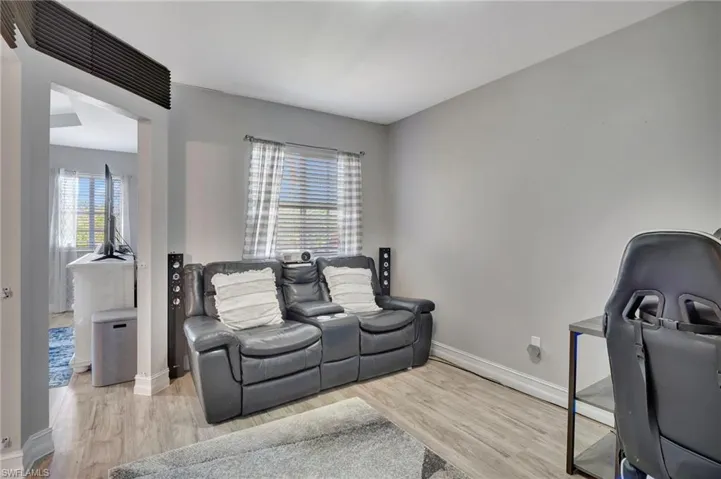 Home office/movie room attached to Master