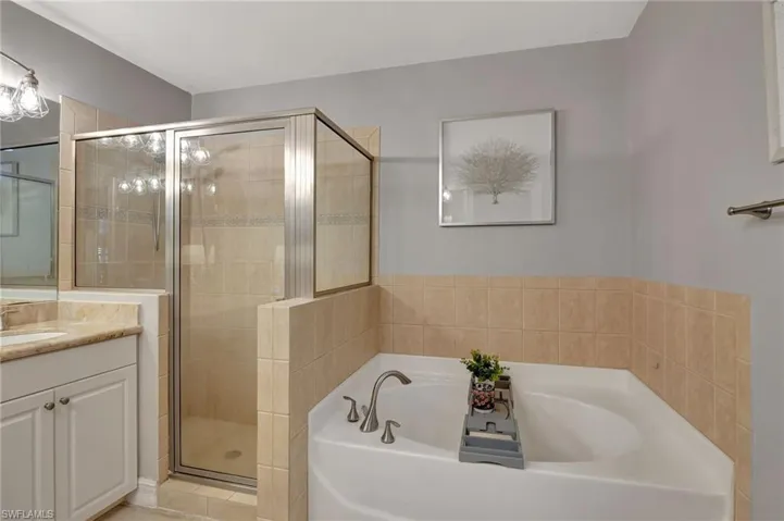 Master Bathroom with separate shower and tub