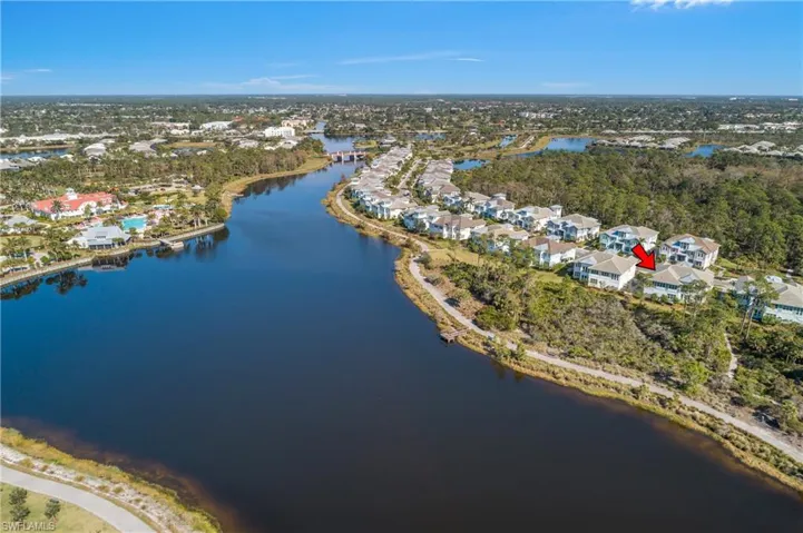 The Cypress Waterway is a natural body of water. Note the proximity to the Coach Home.