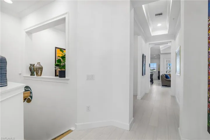 Entry Hall with ornamental molding.