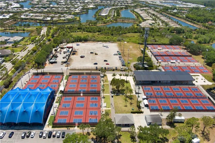 Birds eye view from The adjacent National Pickleball headquarters
