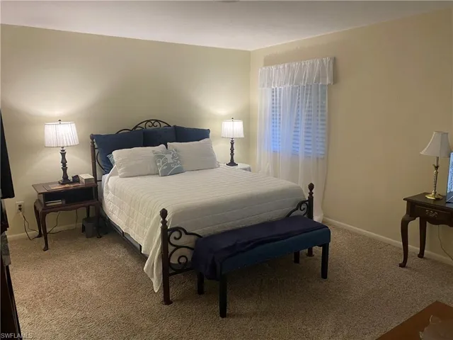 Bedroom featuring carpet floors