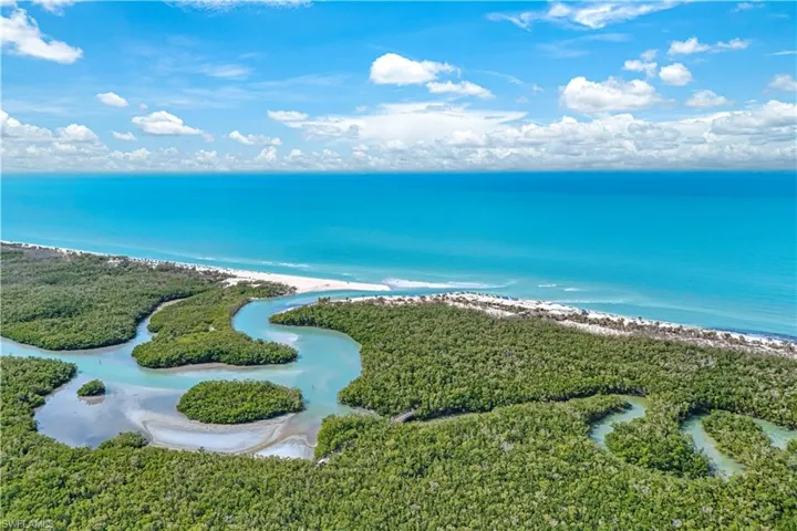 Aerial view with a water view and a beach view