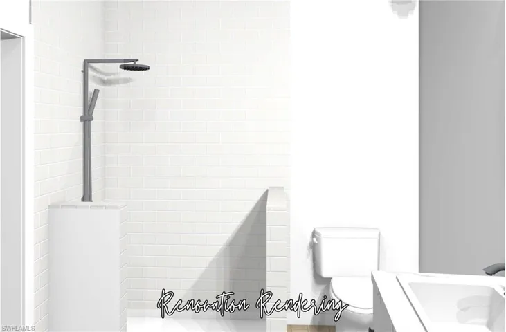 Primary Bathroom Renovation Rendering
