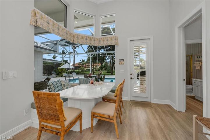 Kitchen banquette.