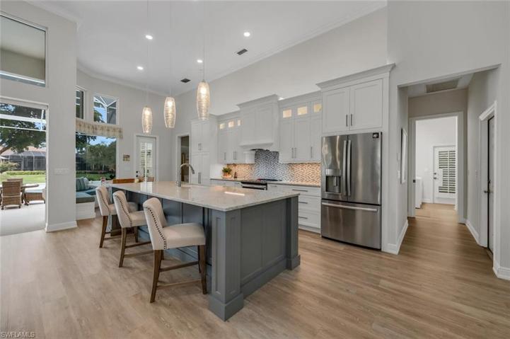 Island kitchen.