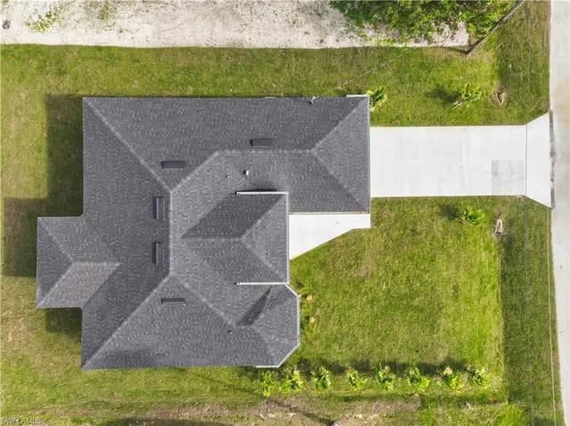 View from above of property