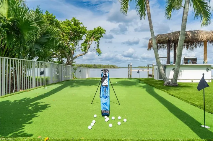 practice putting with water views - Virtually Edited Image