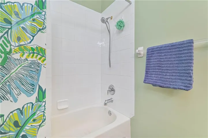 Bathroom with shower / tub combo