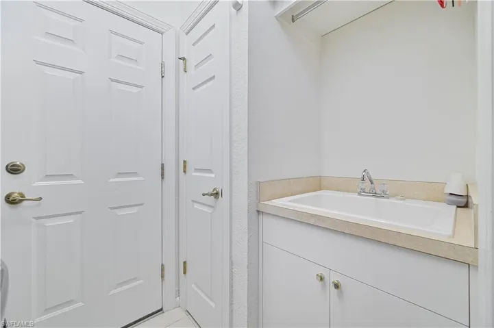 Bathroom featuring vanity