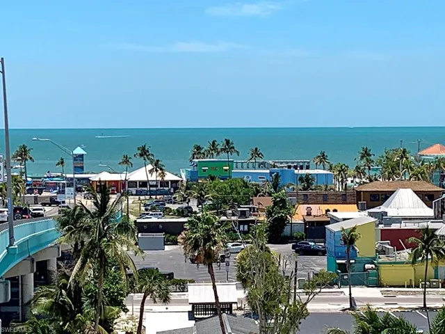 Famous Fort Myers Beach Time Square and Shops/Restaurants