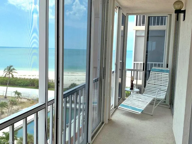 Southwest Facing Balcony with view of Pool, Beach, and Gulf