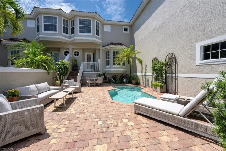 View of swimming pool with an outdoor hangout area and a patio