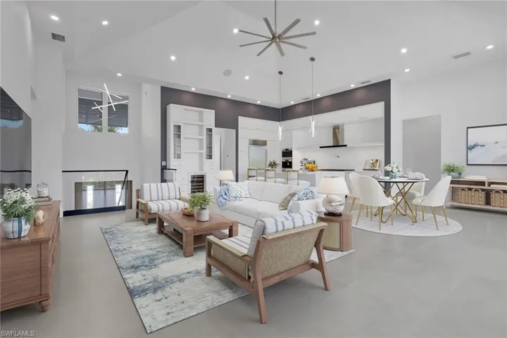 Virtually staged Living Area