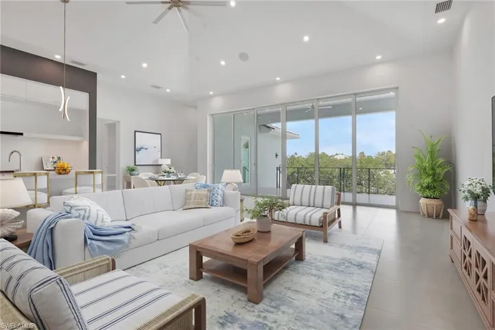 Virtually staged Living