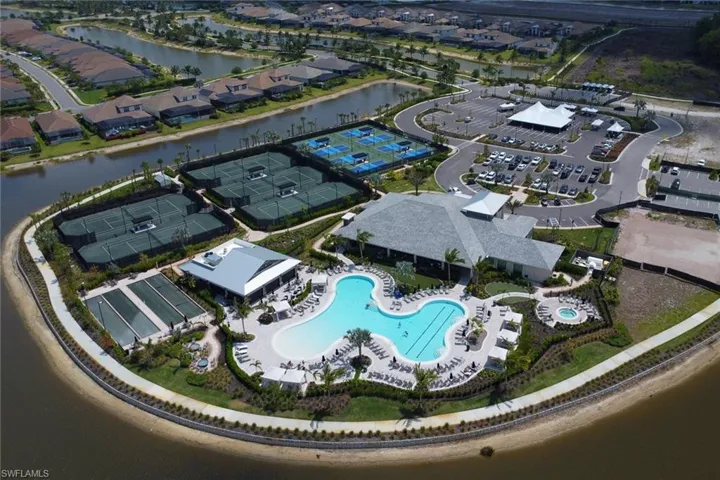 Bird's eye view with a residential view and a water view